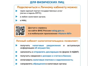 О возможностях Интернет- сервиса ФНС России «Личный кабинет налогоплательщика»